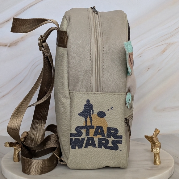2pc Bundle Set - Baby Yoda Star Wars Mandalorian Mini Backpack & Plush - Picture 3 of 14